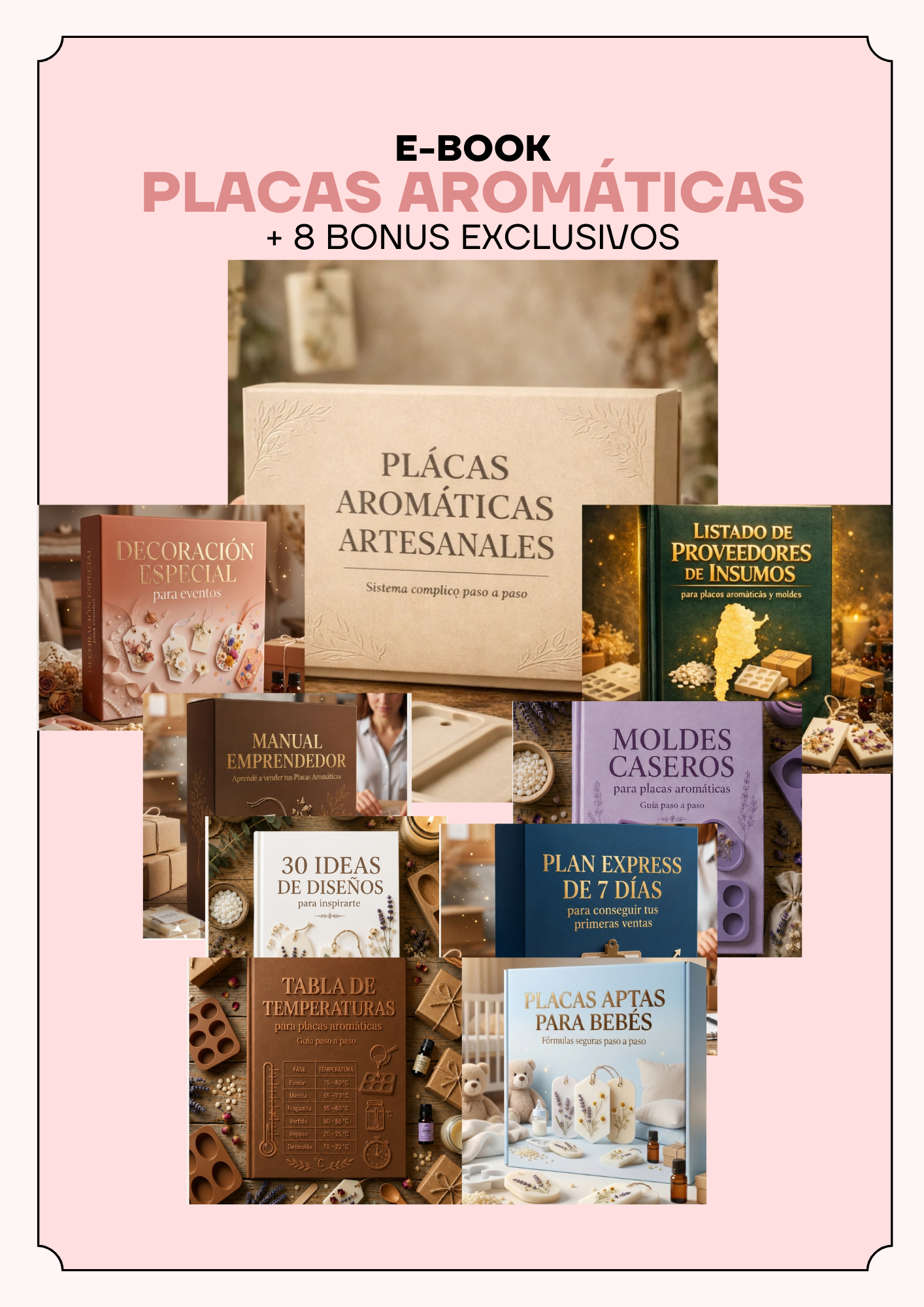 E- book Placas Aromáticas Artesanales + Bonus Exclusivos
