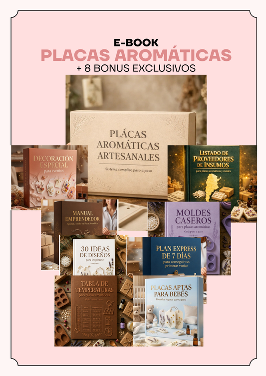 E- book Placas Aromáticas Artesanales + Bonus Exclusivos